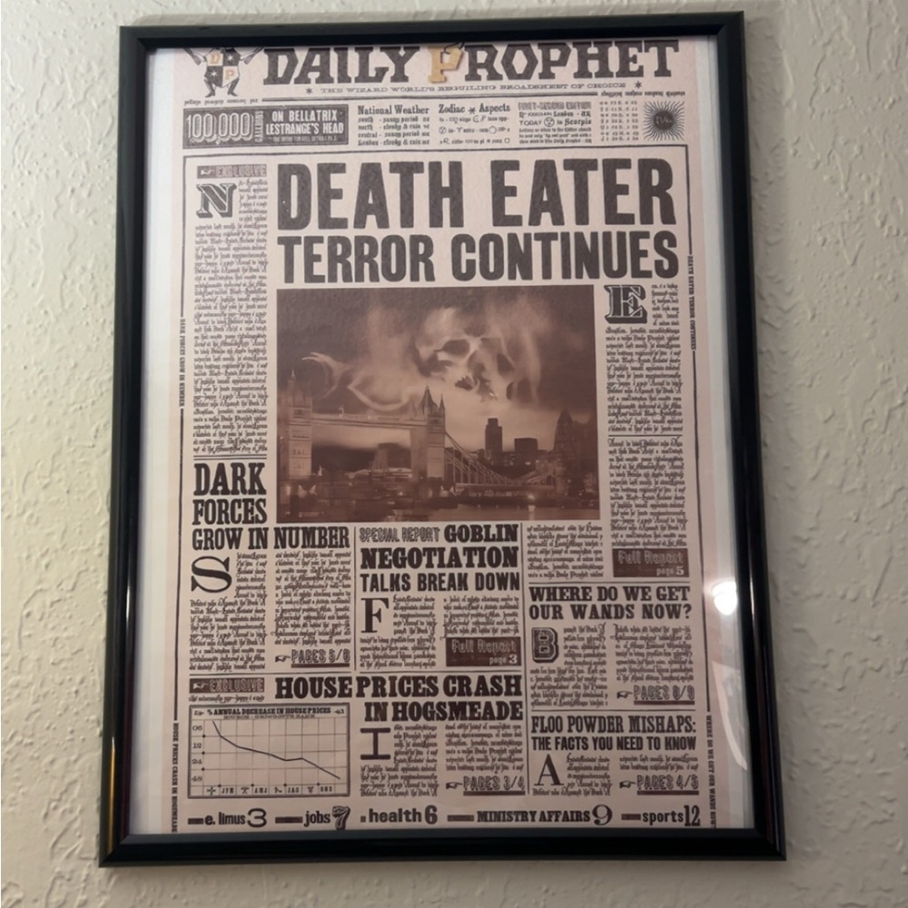 Framed Daily Prophet Poster